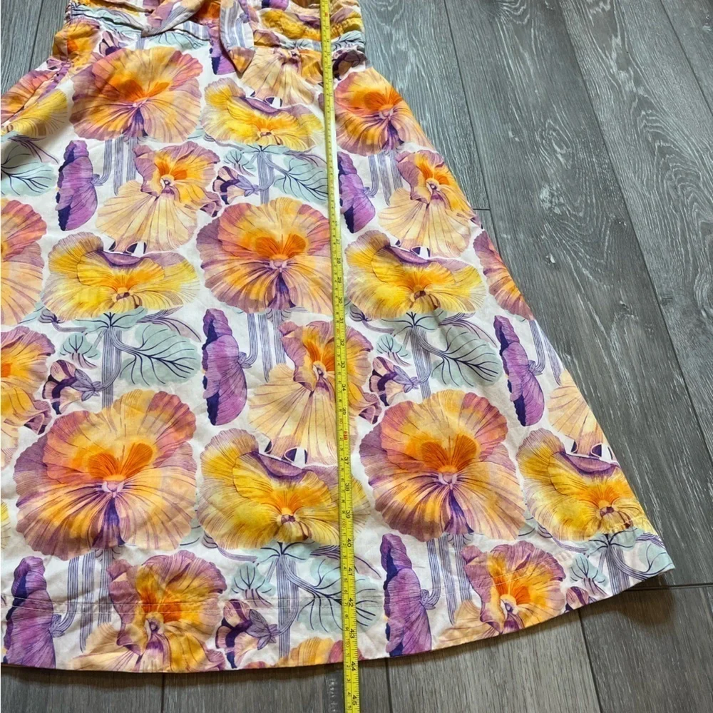 NWT Anthropologie Cecilia Pettersson Tie-Front Midi Dress Size 10